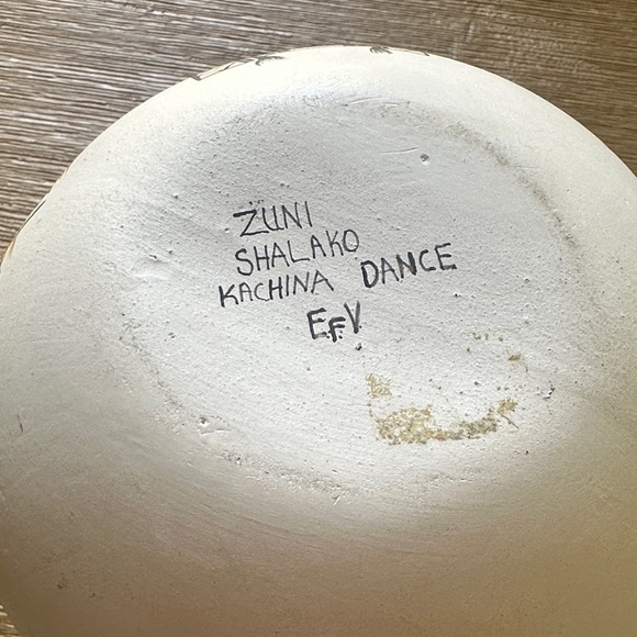 Rare Zuni Shalako Kachina “Dance”Decorative Pueblo Pottery - Picture 2 of 5